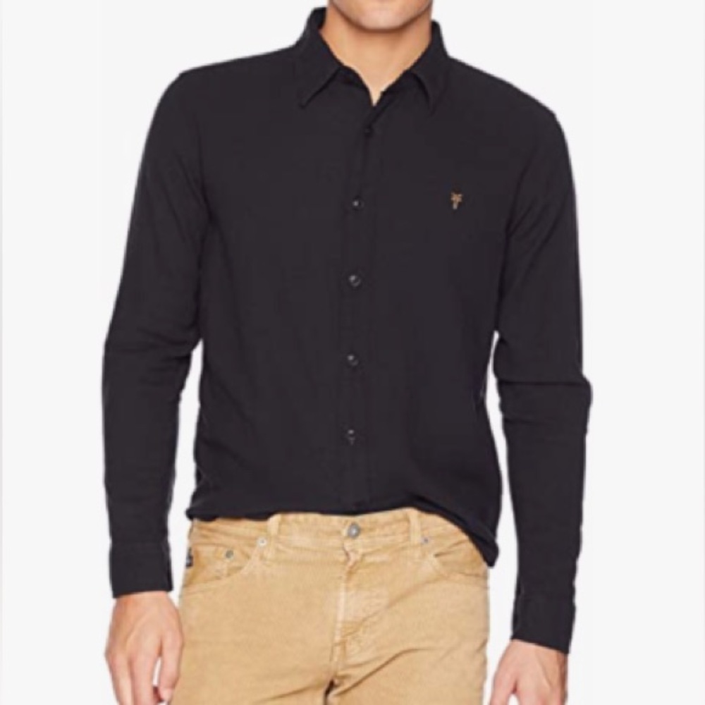 Frye Jones Classic Sportshirt Jet Black